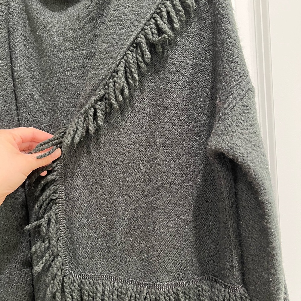 umgee Grey Fringe Cardigan - Picture 3 of 4